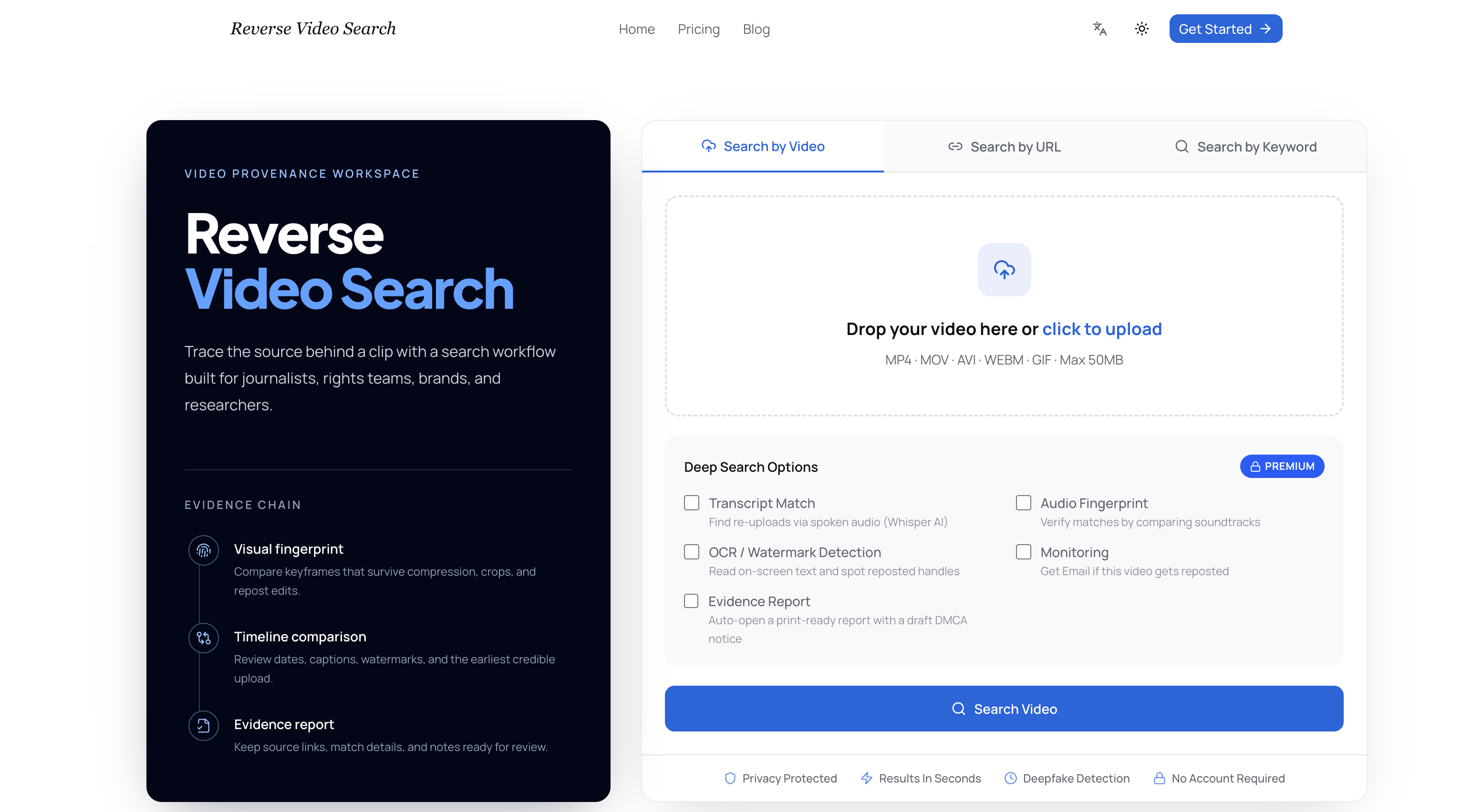 Reverse Video Search preview