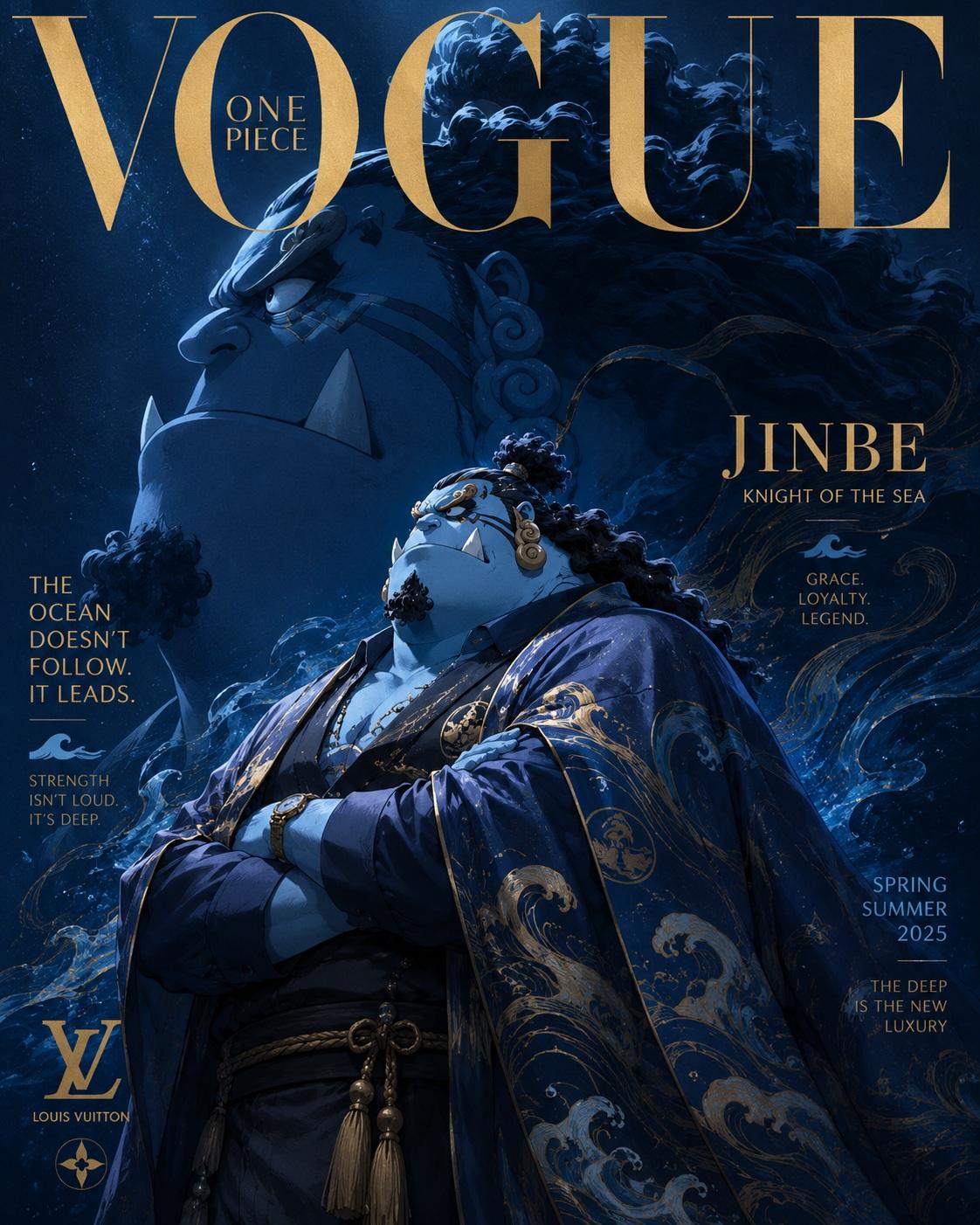 Luxury Anime Fashion Magazine Cover