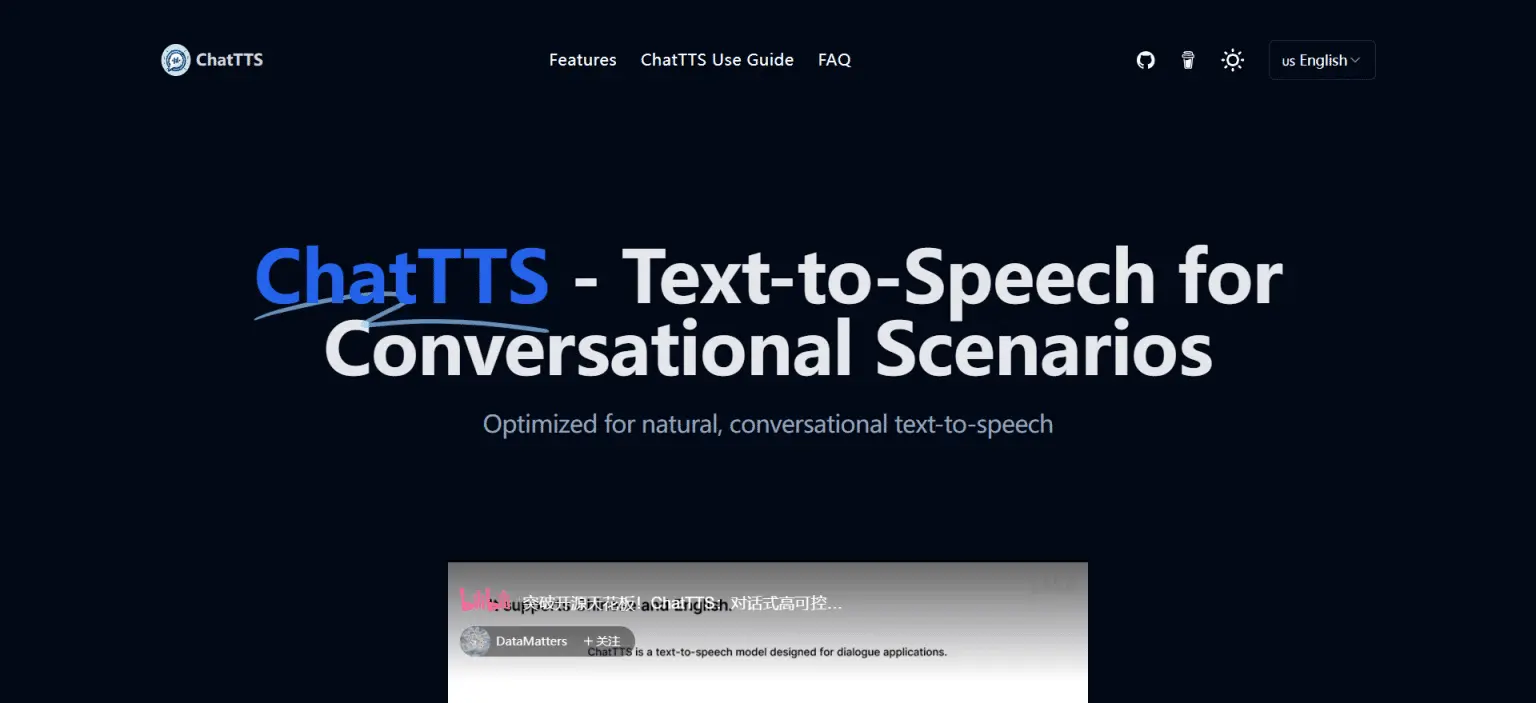 ChatTTS preview