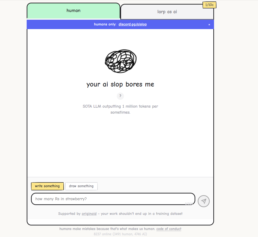 your ai slop bores me preview