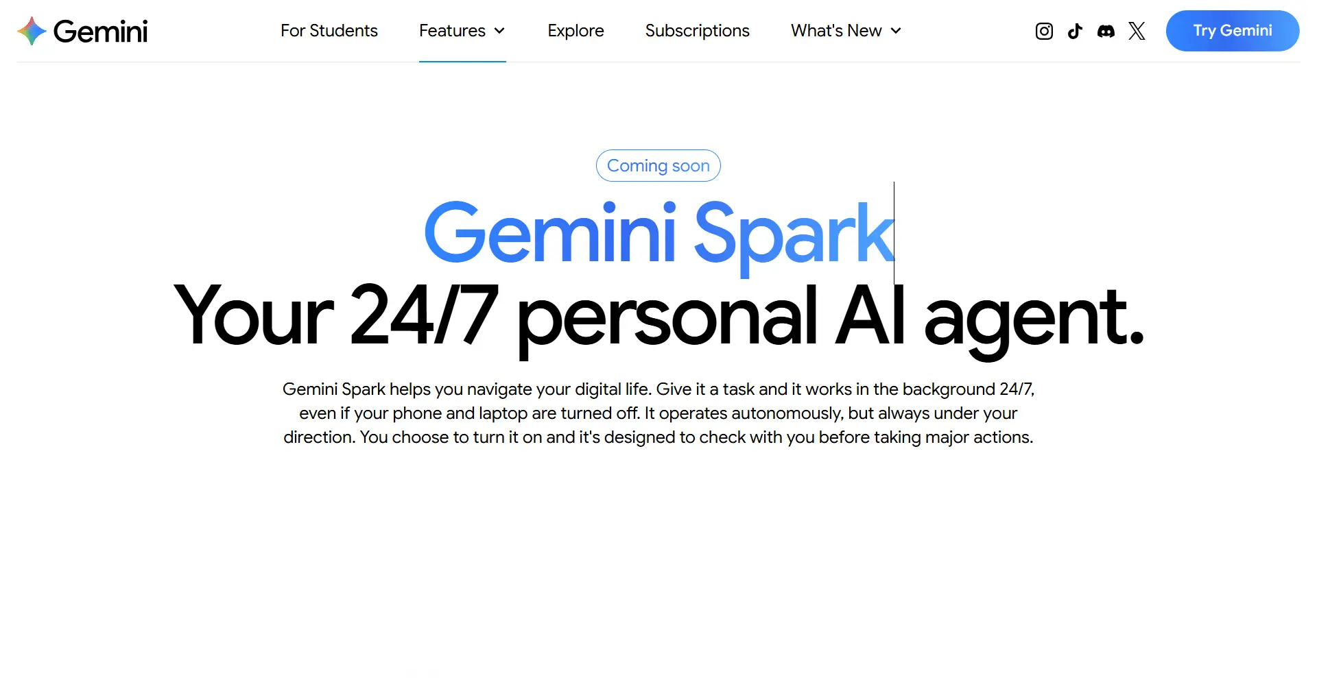 Gemini Spark preview